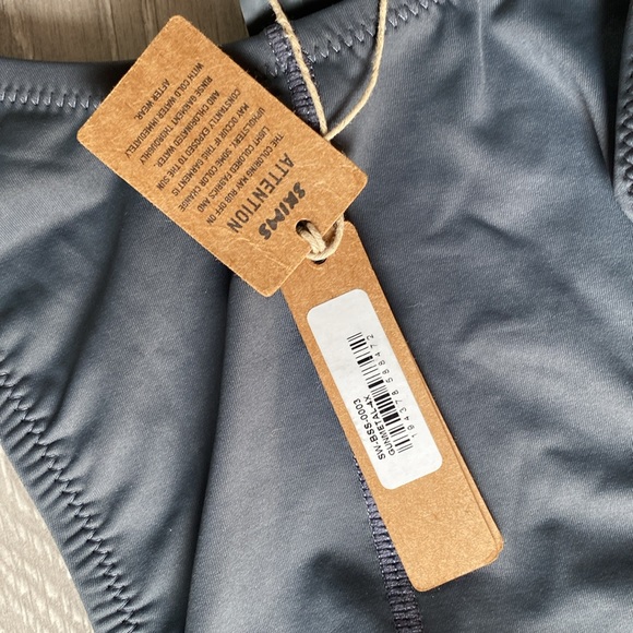 SKIMS Swim Cycle Suit 4 X Gunmetal NWT - Picture 10 of 11